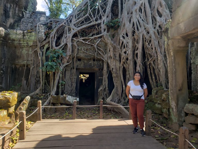 Rithany Kheam pictured in Cambodia on the December 2022 F2F trip.