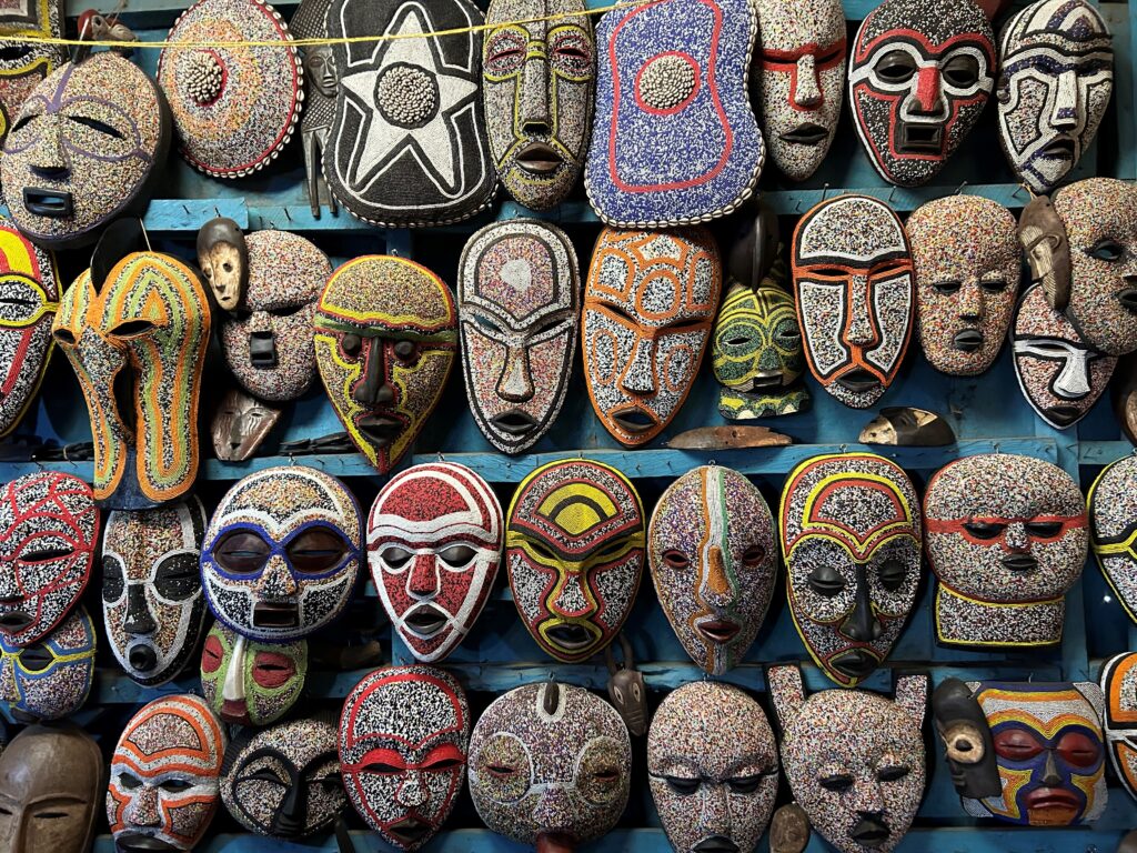 African Masks. Photo taken by S. Eda.